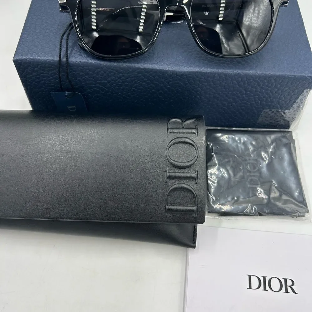 Unisex Dior black suit sunglasses made in Italy